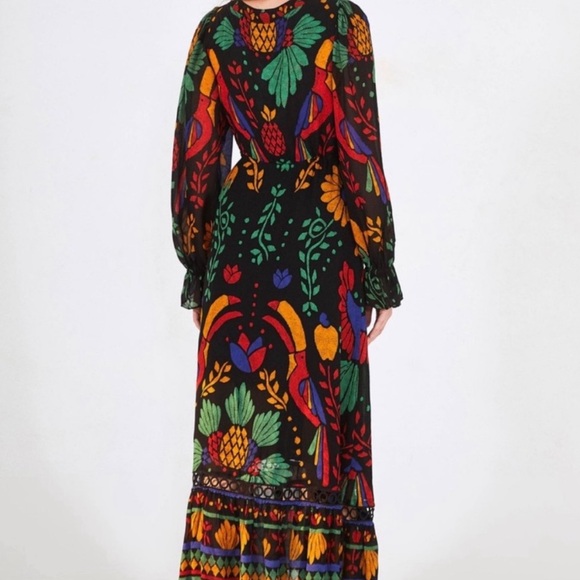 Rare FARM Rio Georgette Maxi Dress. Size S. - Picture 3 of 8